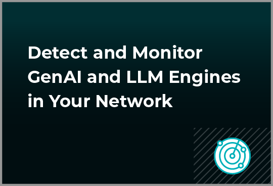 Detect and Monitor GenAI and LLM Engines in Your Network